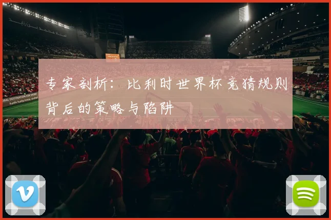 专家剖析：比利时世界杯竞猜规则背后的策略与陷阱